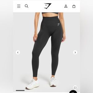 gymshark XS vital seamless 2.0- black marl